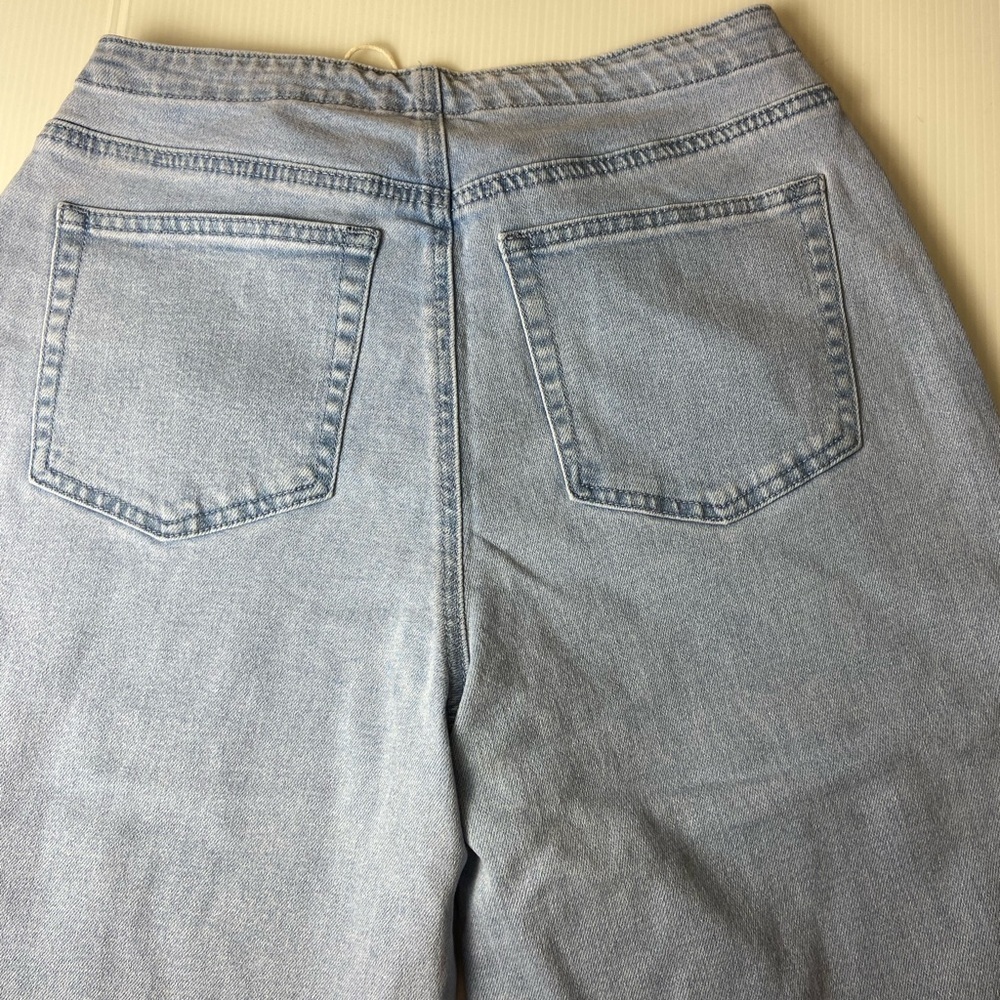Flamingals Light Wash High Waisted Drawstring Jeans NWT Size S (4/6 women) - Picture 5 of 14